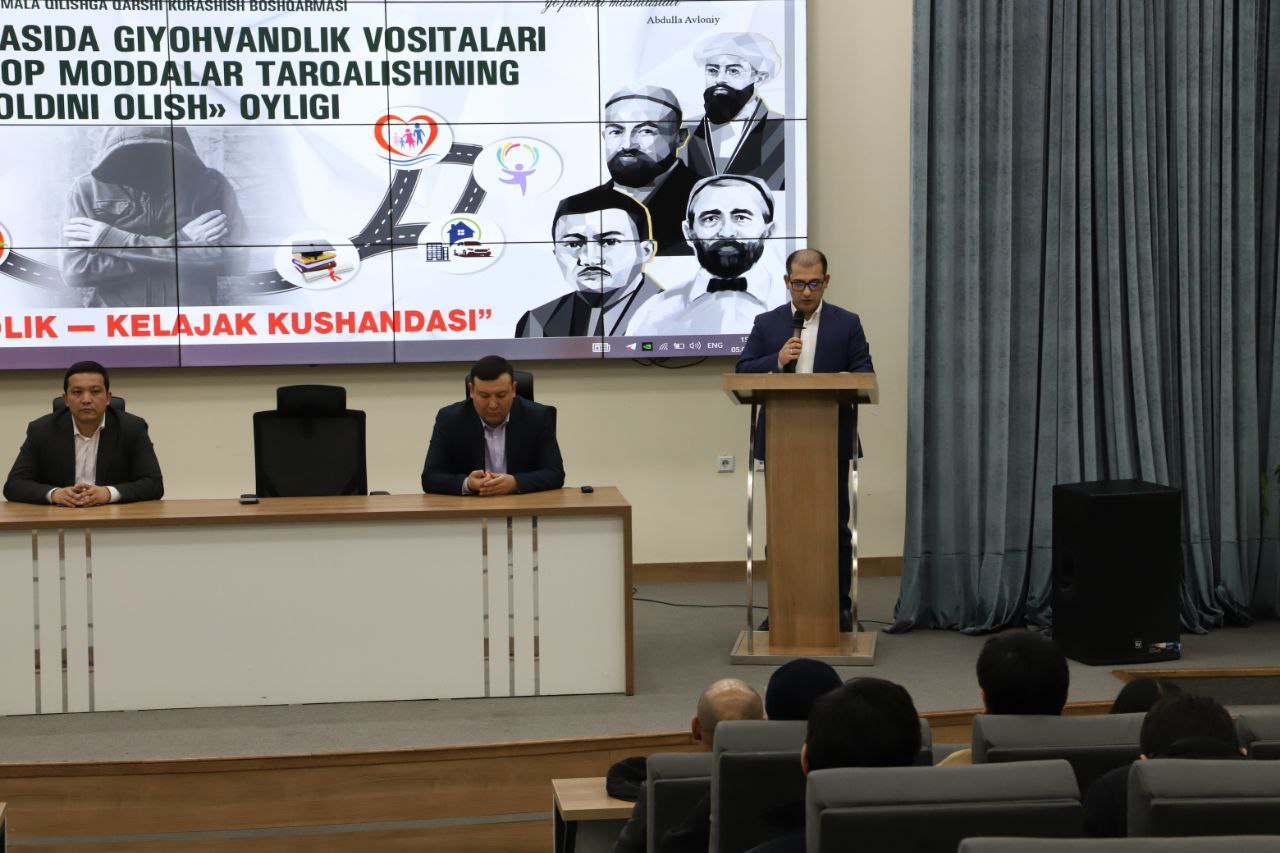 “Yoshlar orasida giyohvandlik vositalari va psixotrop moddalar tarqalishini oldini olish oyligi”