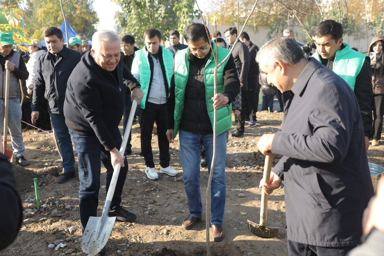 "Yashil shahar" loyihasi asosida ko‘chat ekish tadbirlari ko‘tarinki ruhda o‘tmoqda