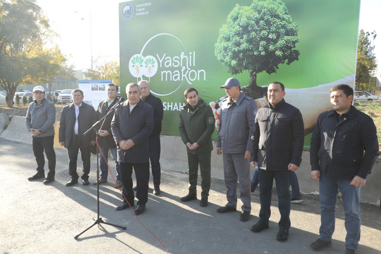 "Yashil shahar" loyihasi asosida ko‘chat ekish tadbirlari ko‘tarinki ruhda o‘tmoqda