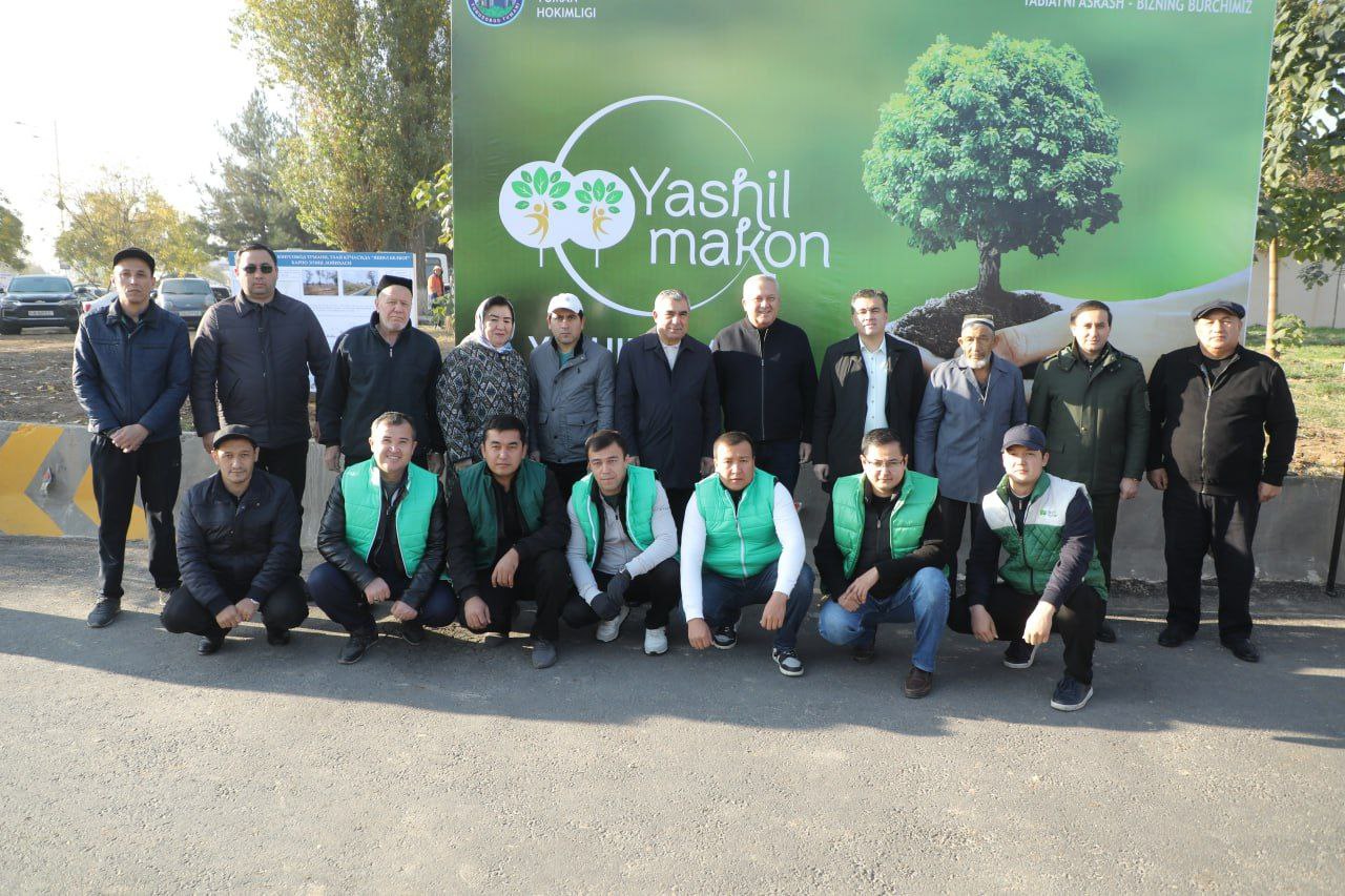 "Yashil shahar" loyihasi asosida ko‘chat ekish tadbirlari ko‘tarinki ruhda o‘tmoqda