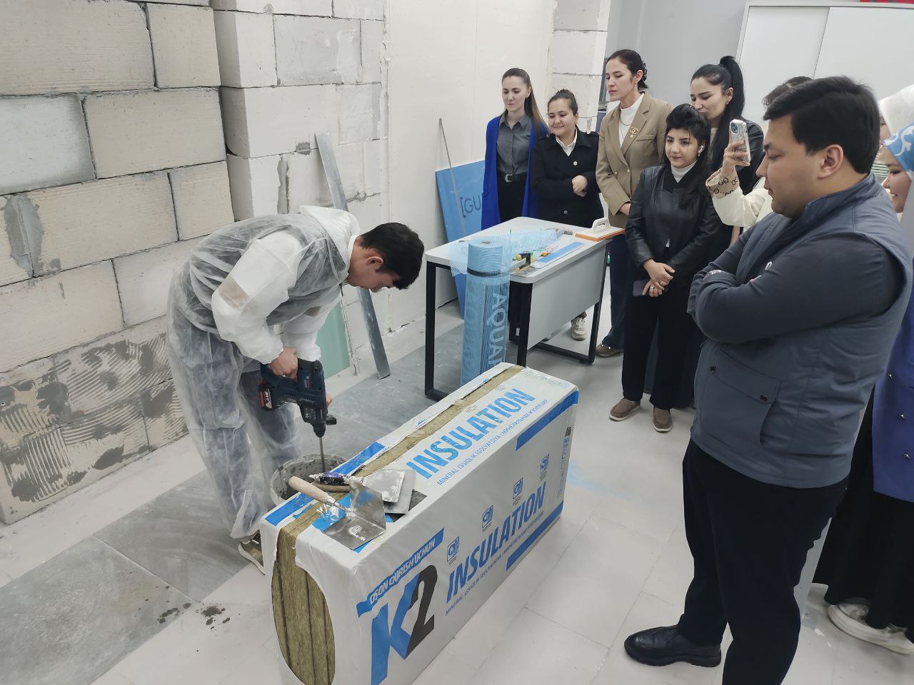 Toshkent arxitektura-qurilish  universiteti va Knauf Xorijiy Korxonasining hamkorligi doirasida Innovatsion ta’lim va amaliy tajriba
