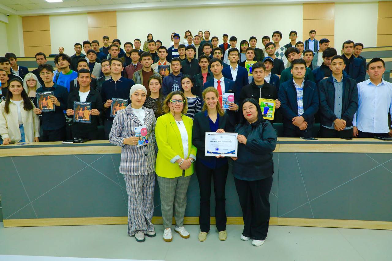 Toshkent arxitektura-qurilish universitetida  Germaniya Akademik Almashinuvi Xizmati (DAAD) lekotri Johanna Maier bilan talabalar uchrashuvi bo'lib o'tdi