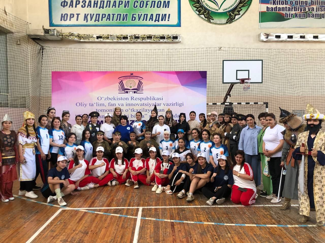Toshkent arxitektura-qurilish universiteti vakillari "To‘maris izdoshlari" talaba-qizlar sport musobaqasida ishtirok etdi