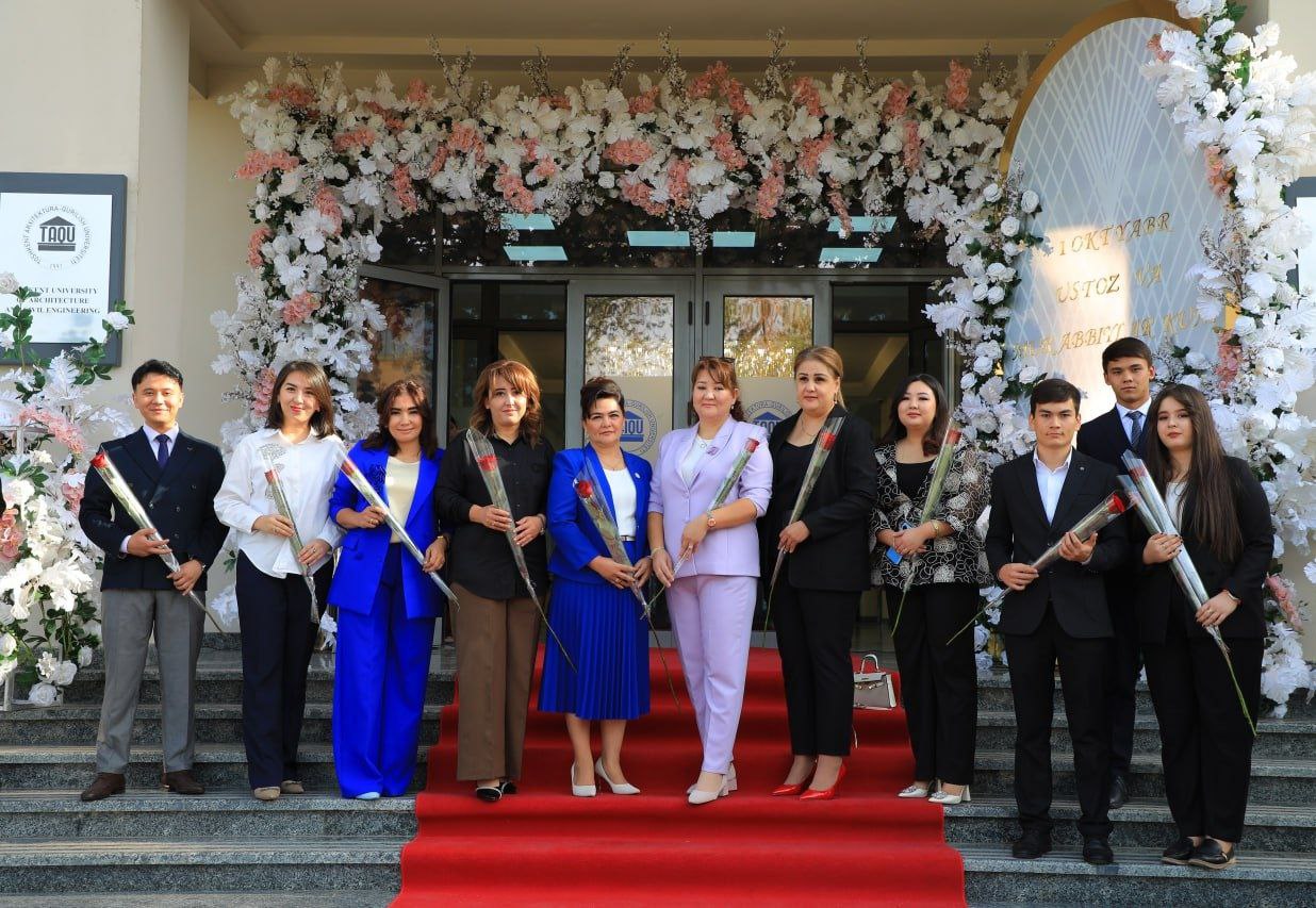 Toshkent arxitektura-qurilish universiteti professor- o'qituvchilari bayramona kutib olindi