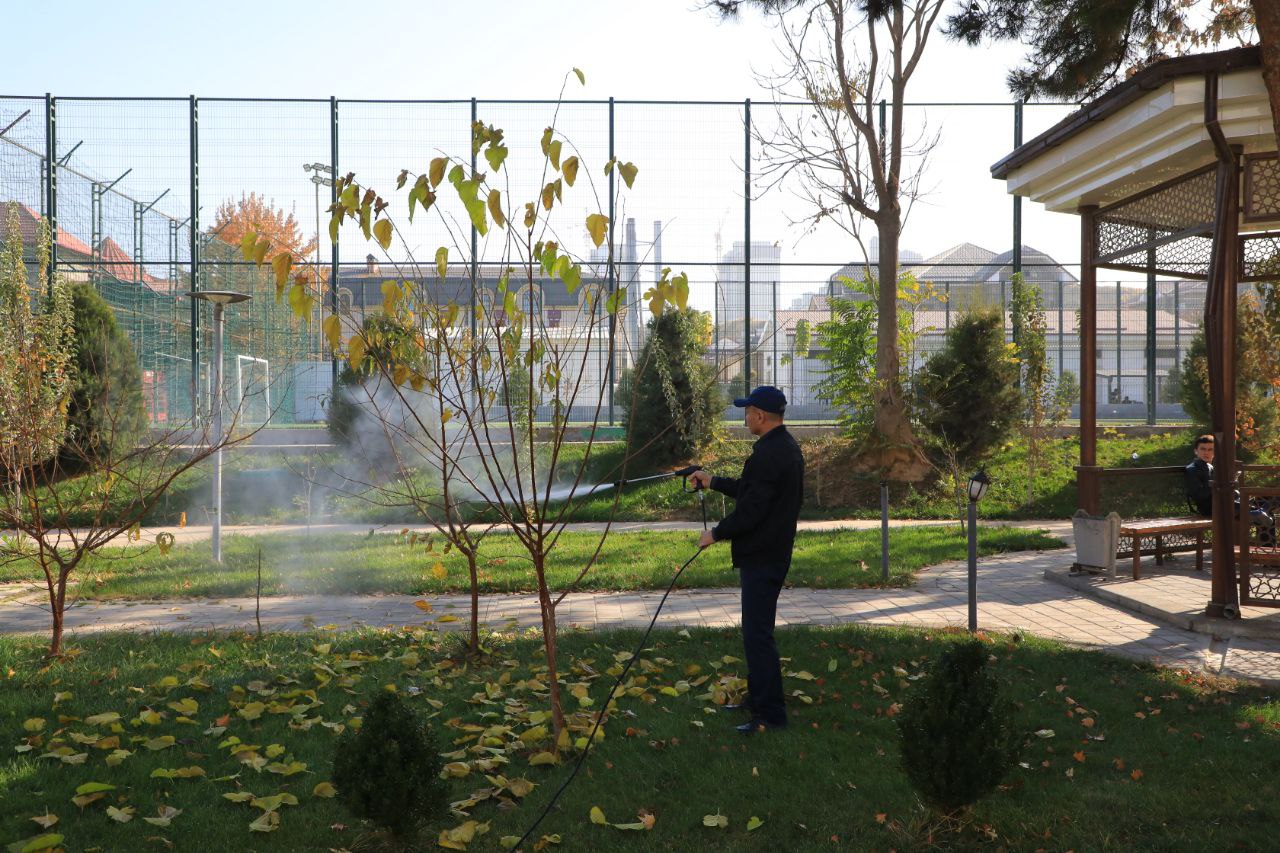 Toshkent arxitektura-qurilish universitetida ekologik xavfsizlikni ta’minlash va sog‘lom muhit yaratish maqsadida amaliy ishlar olib borildi.