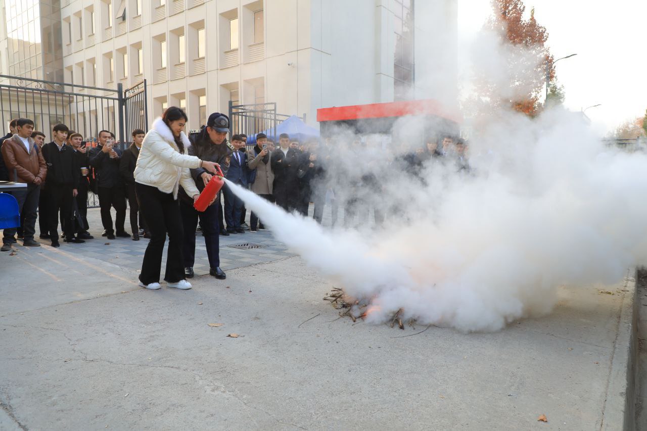 Toshkent arxitektura-qurilish universitetida is gazidan zaharlanishning oldini olishga bag‘ishlangan nazariy va amaliy mashg‘ulot o'tkazildi