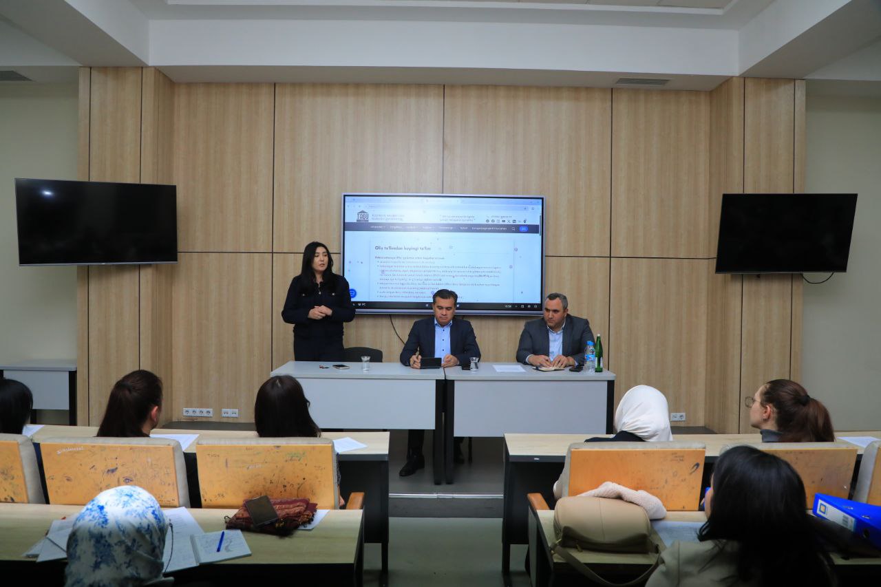 Toshkent arxitektura-qurilish universitetida doktorantlar bilan uchrashuv bo‘lib o‘tdi