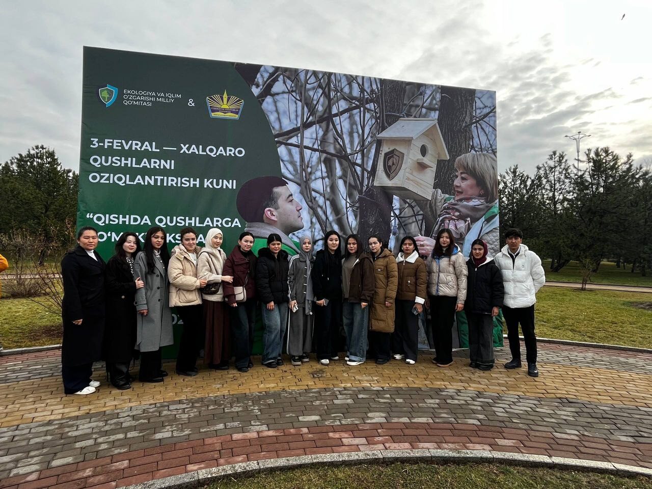 Toshkent arxitektura-qurilish universiteti talabalari “Qishda qushlarga ko‘mak” ekologik aksiyasida faol ishtirok etdilar